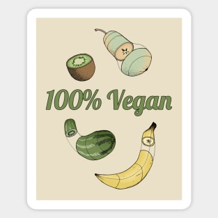 100% Vegan Sticker